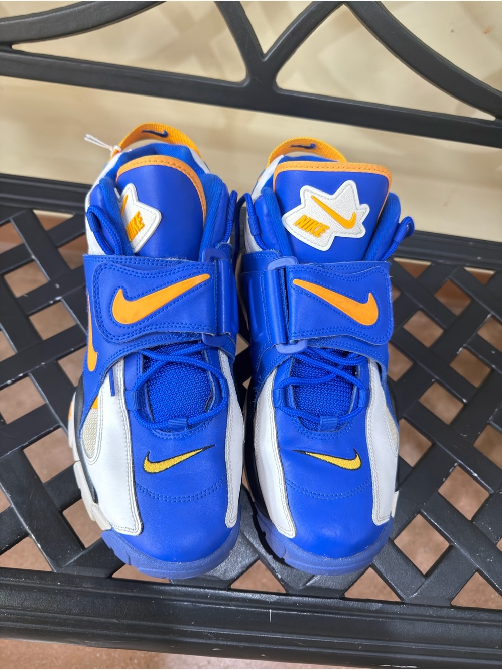 Nike Air Barrage Mid Racer Blue AT7847-100 Size 10 / PRISTINE